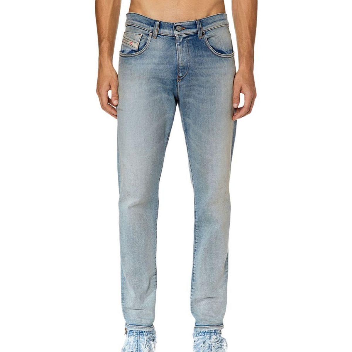 DIESEL Jean Slim  Clair Délavé Homme Diesel 2019 D strukt