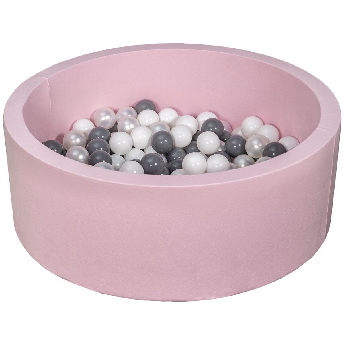  Piscine à balles Aire de jeu + 150 balles rose blanc, perle, gris