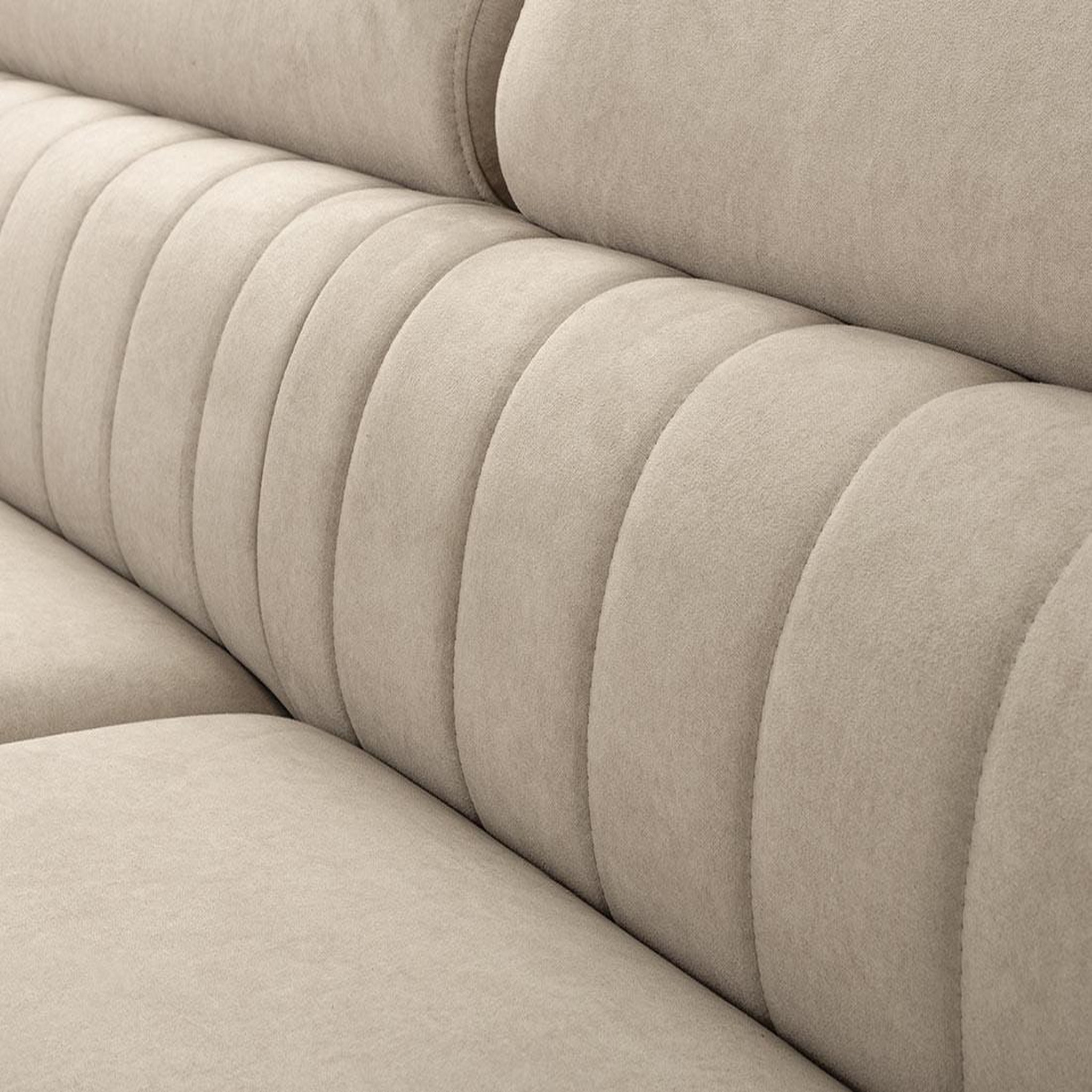 Voir la diapositive 5 : BEST MOBILIER Aneta - canapé d'angle gauche 5 places - convertible avec coffre et têtières - en velours