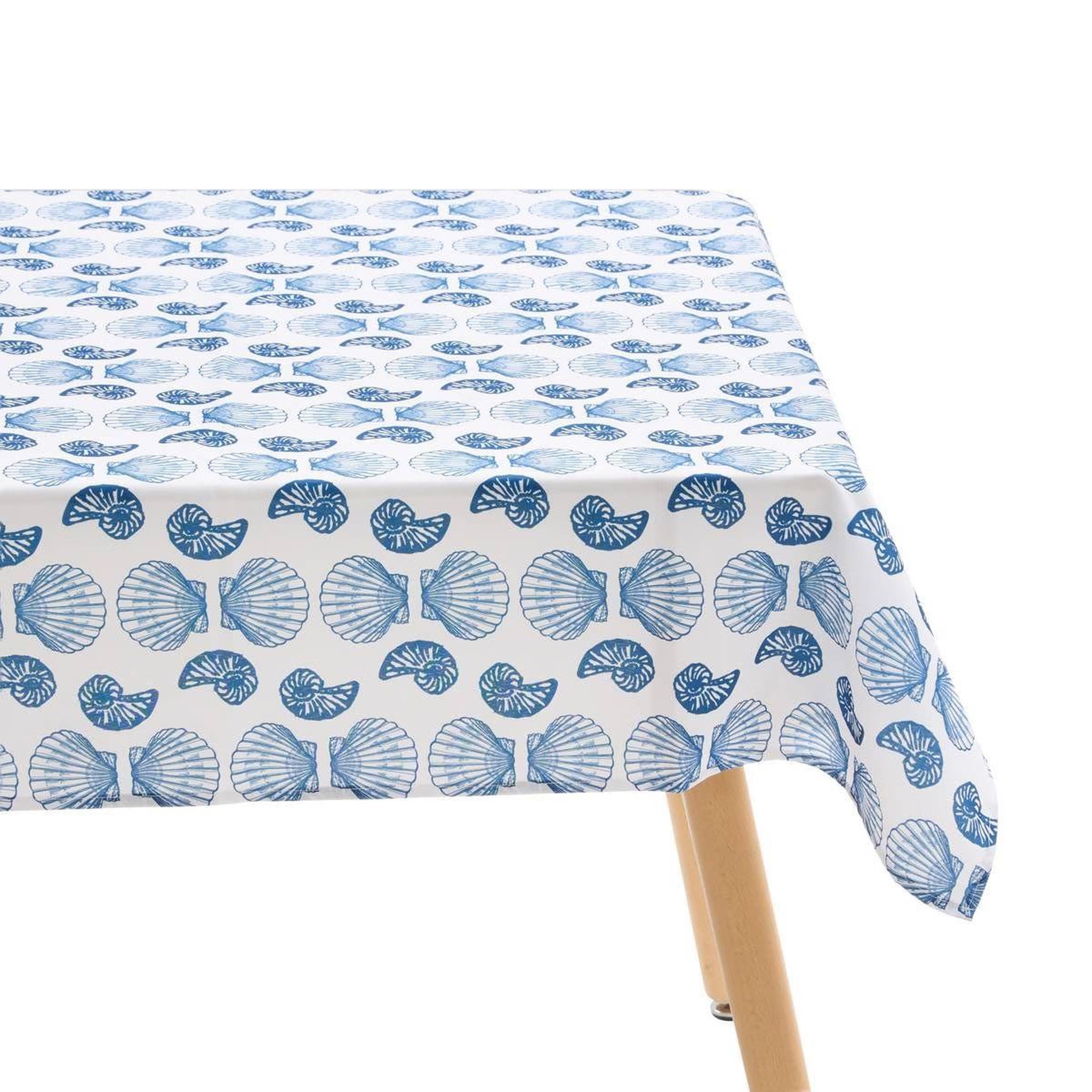 ATMOSPHERA Nappe antitache imprimé  océania  140x240cm bleu