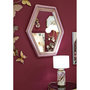 Voir la diapositive 5 : Paris Prix Miroir Mural en Velours  Tony  80cm Rose