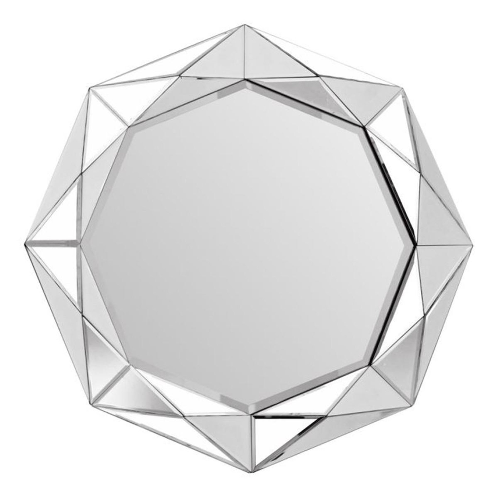 Paris Prix Miroir Mural Design  Herakles  80cm Argent