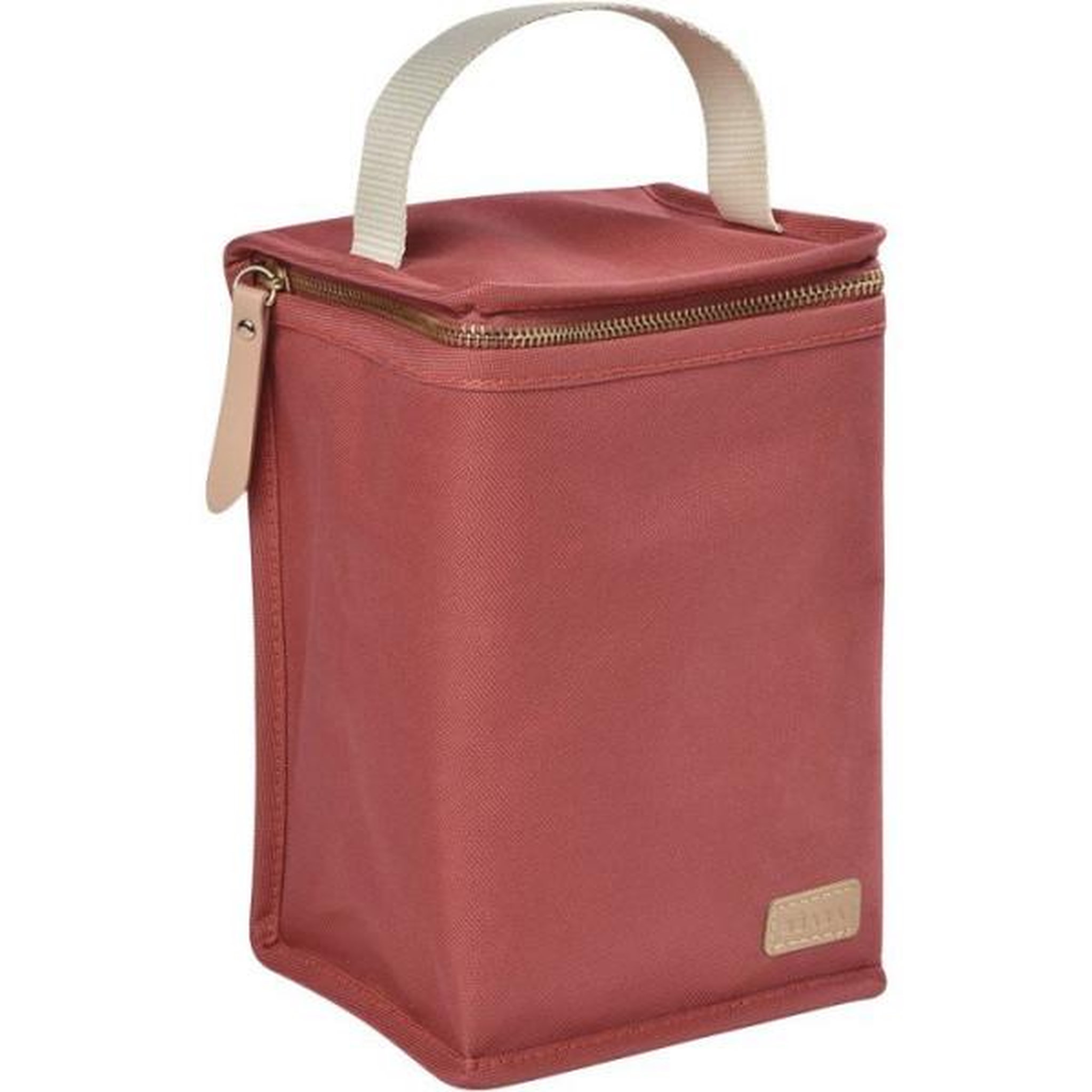 MARKET24 Pochette repas isotherme - béaba - terracotta - grande capacité 2,8l - pliable compacte - tissu imperméable