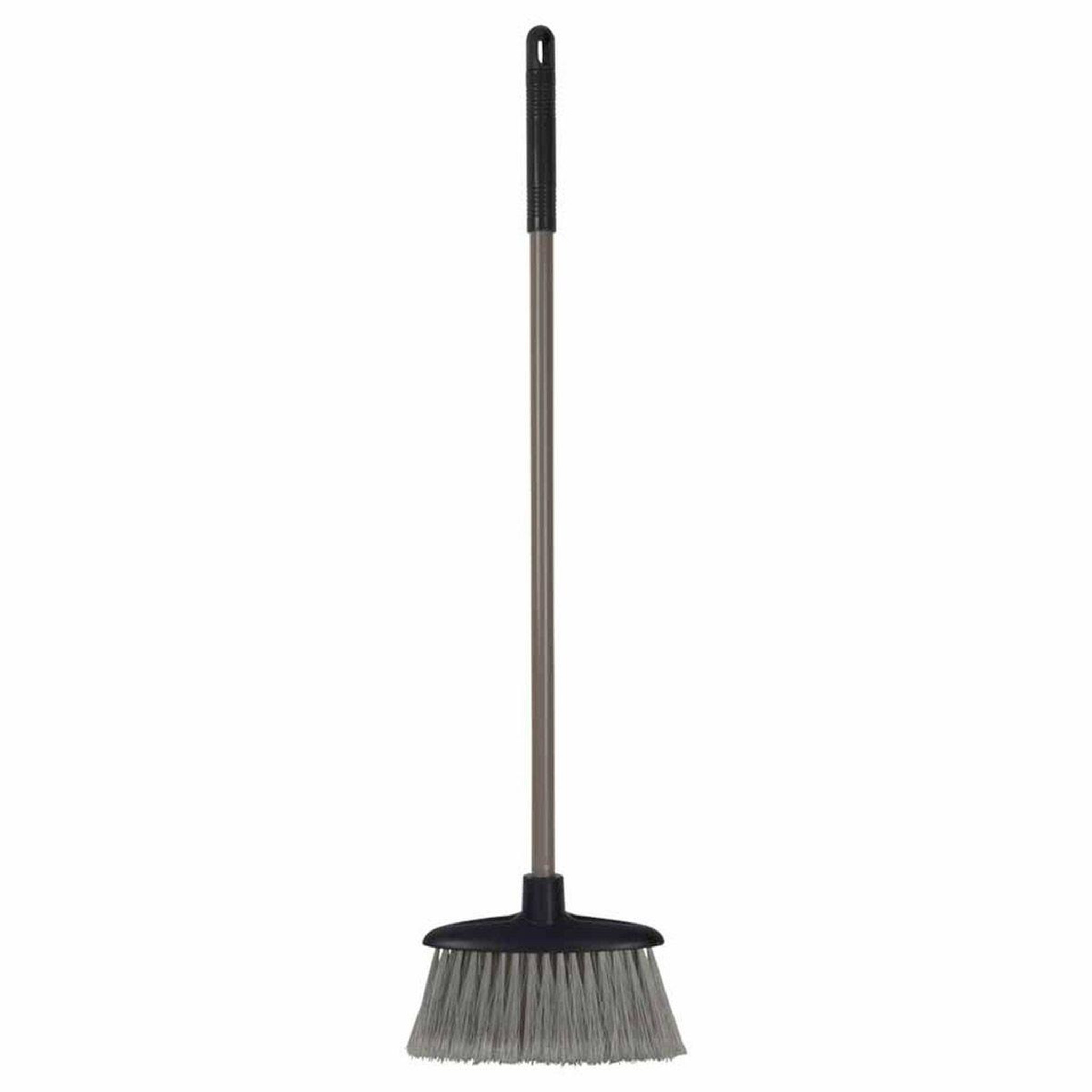 HOMEA Balai en métal  poussière  69cm anthracite & taupe