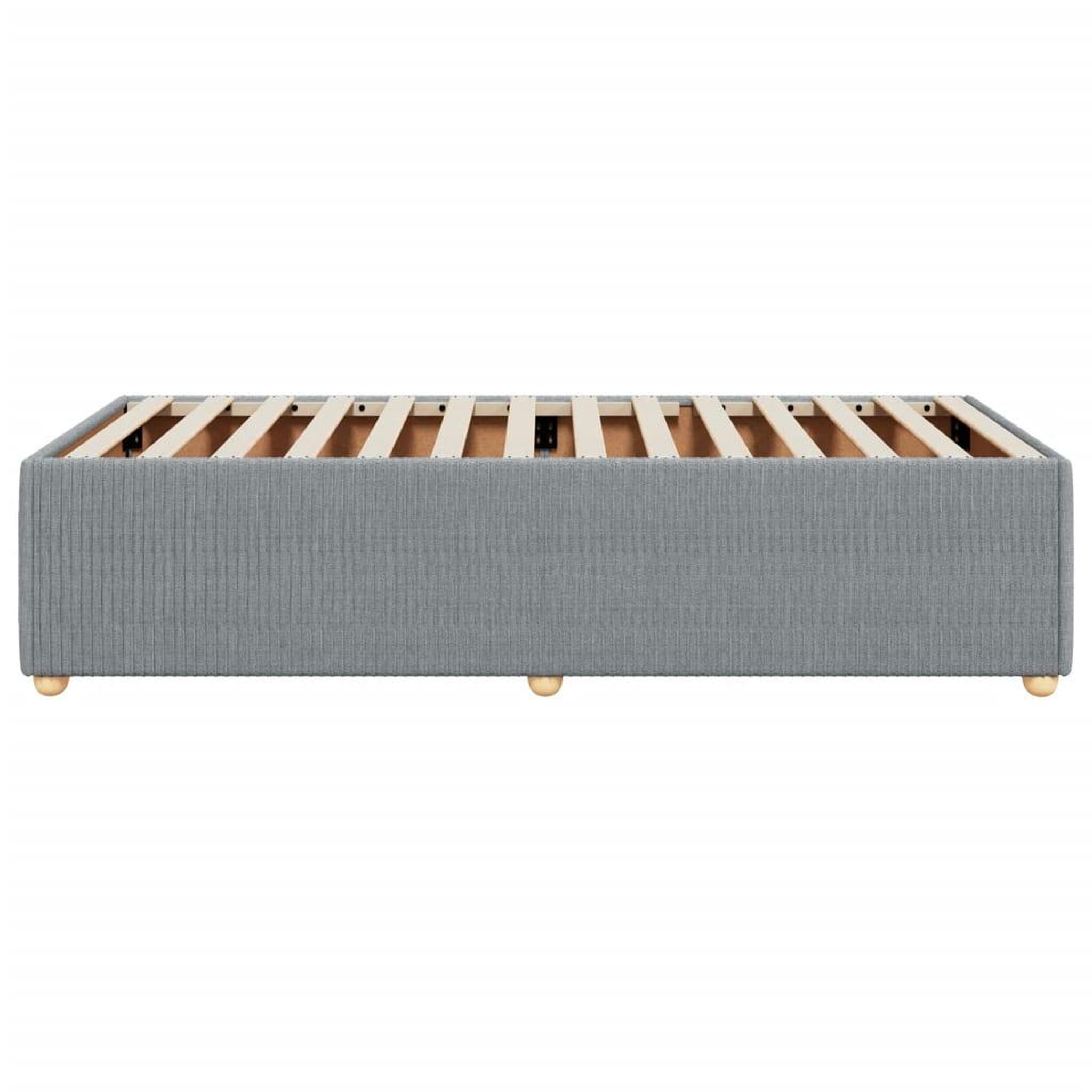 Voir la diapositive 5 : VIDAXL Cadre de lit sans matelas gris clair 100x200 cm tissu