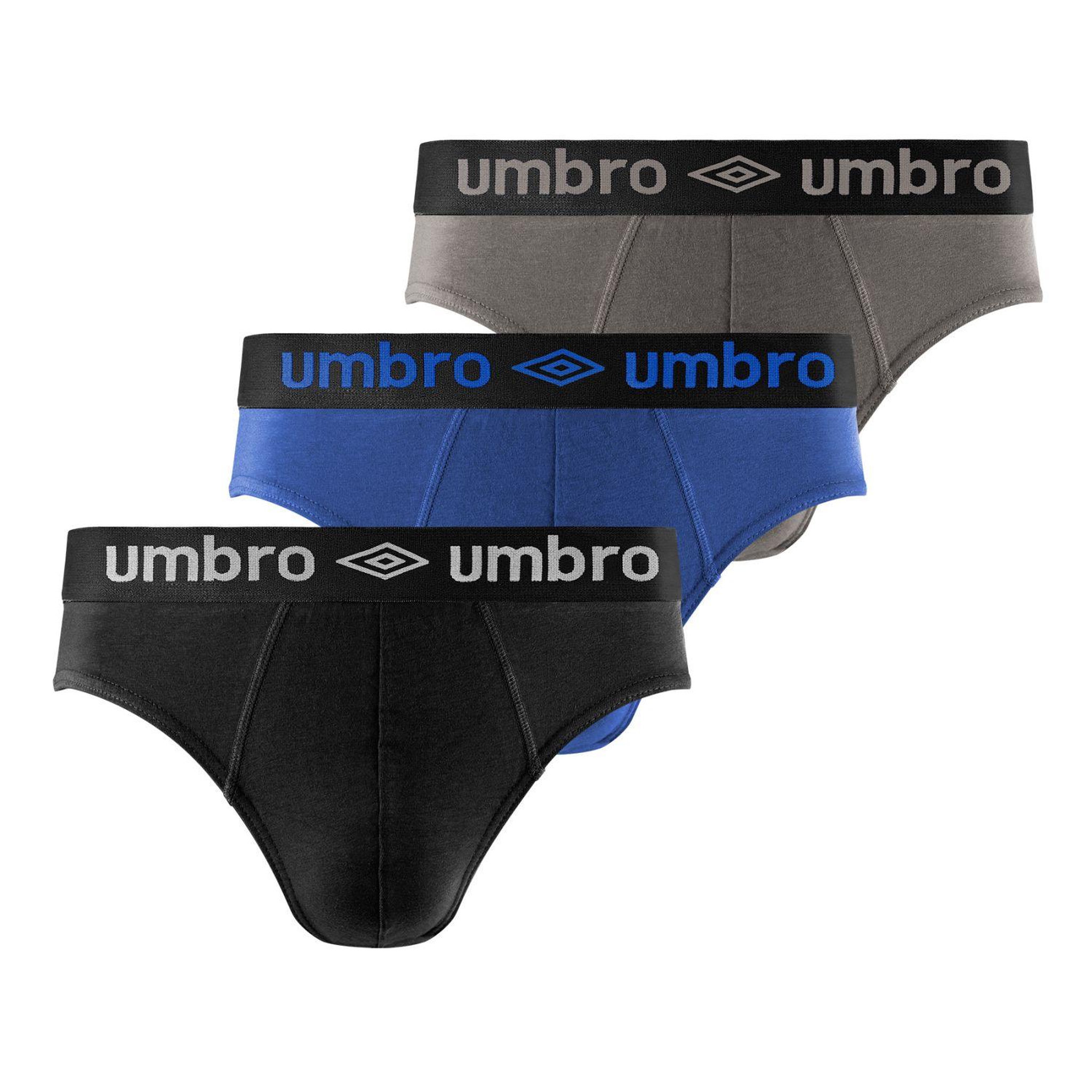 Voir la diapositive 1 : UMBRO Lot de 3 slips homme uni