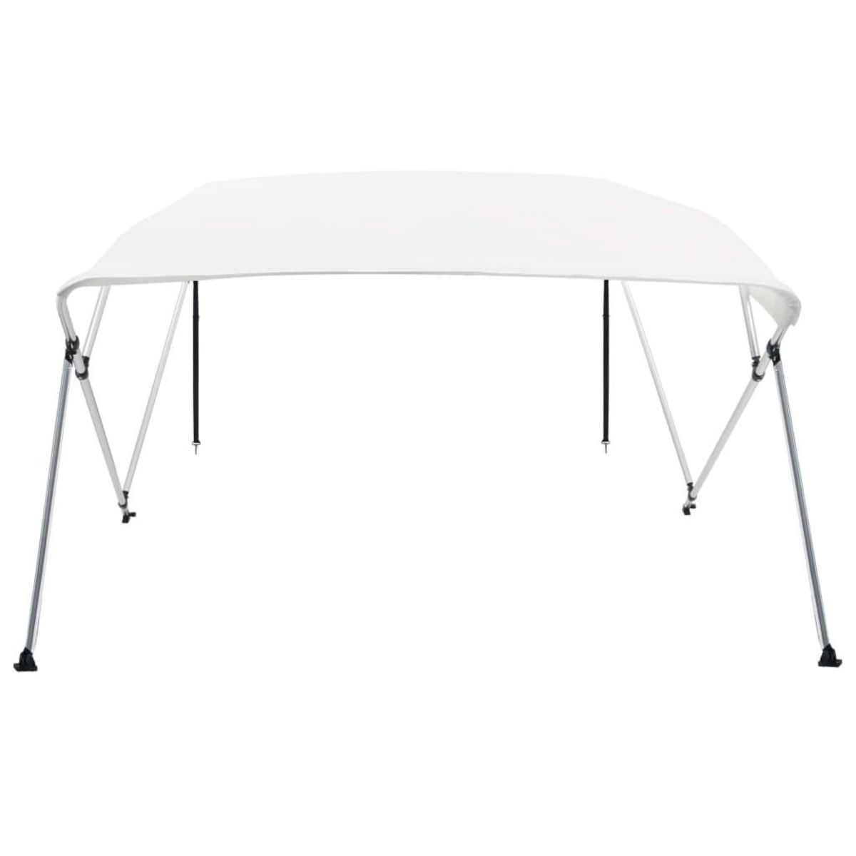VIDAXL Auvent bimini a 4 arceaux Blanc 243x180x137 cm