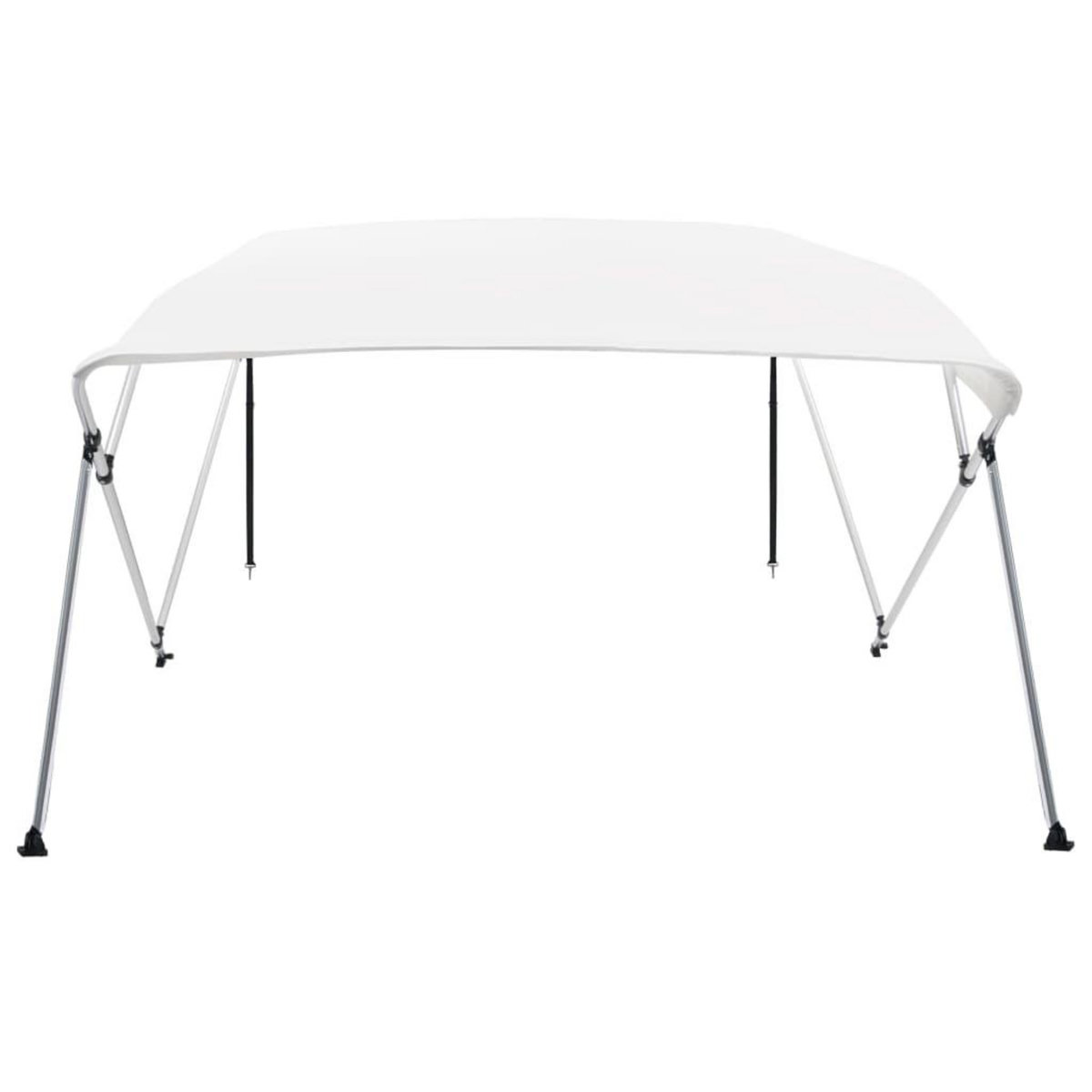 VIDAXL Auvent bimini a 4 arceaux Blanc 243x180x137 cm