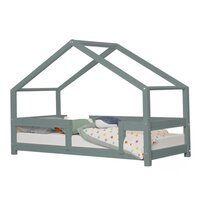 TENDRESSE DE BEBE Lit cabane 70x140 sommier inclus Aaron - Bois