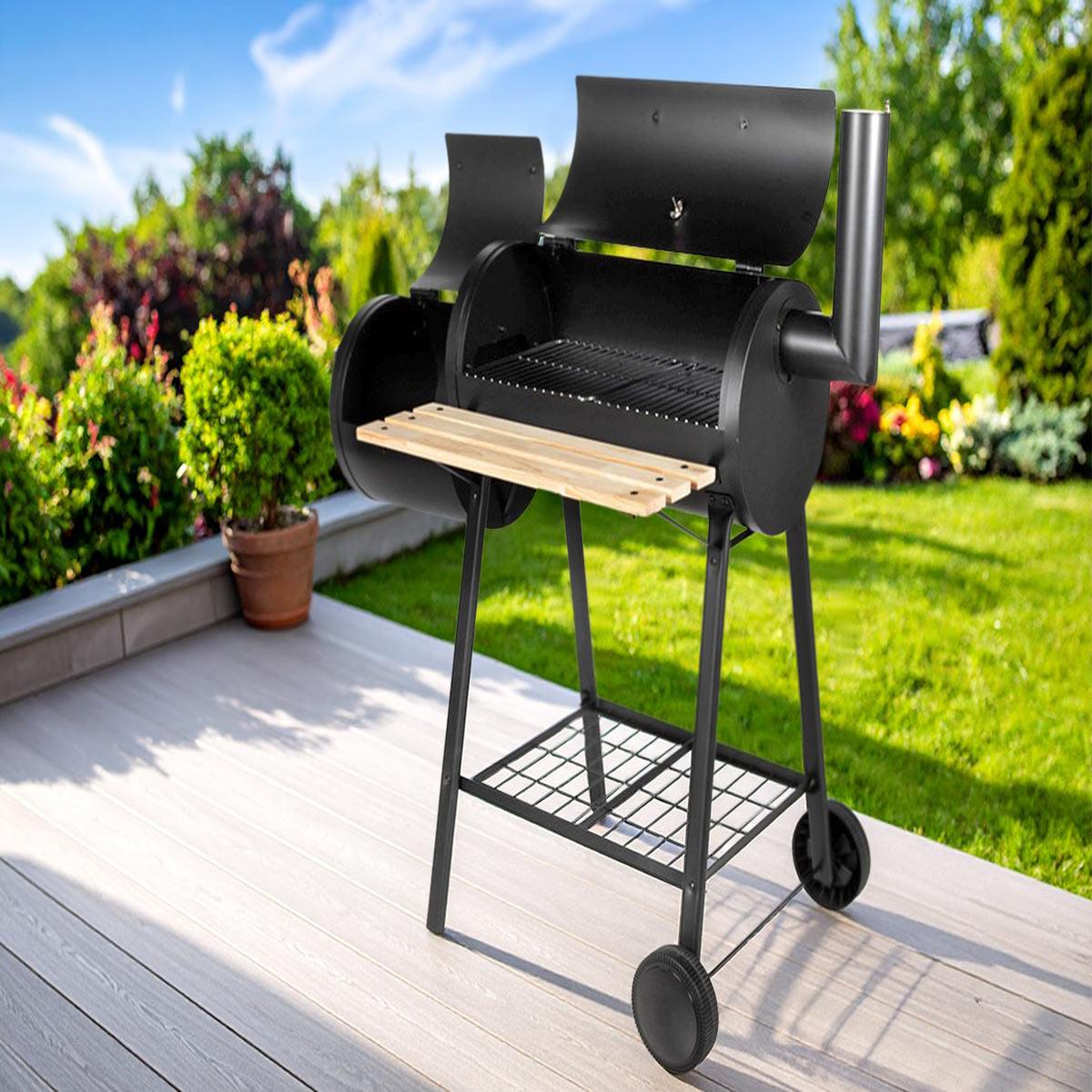 Voir la diapositive 2 : SOMAGIC Barbecue/fumoir à charbon - 316030