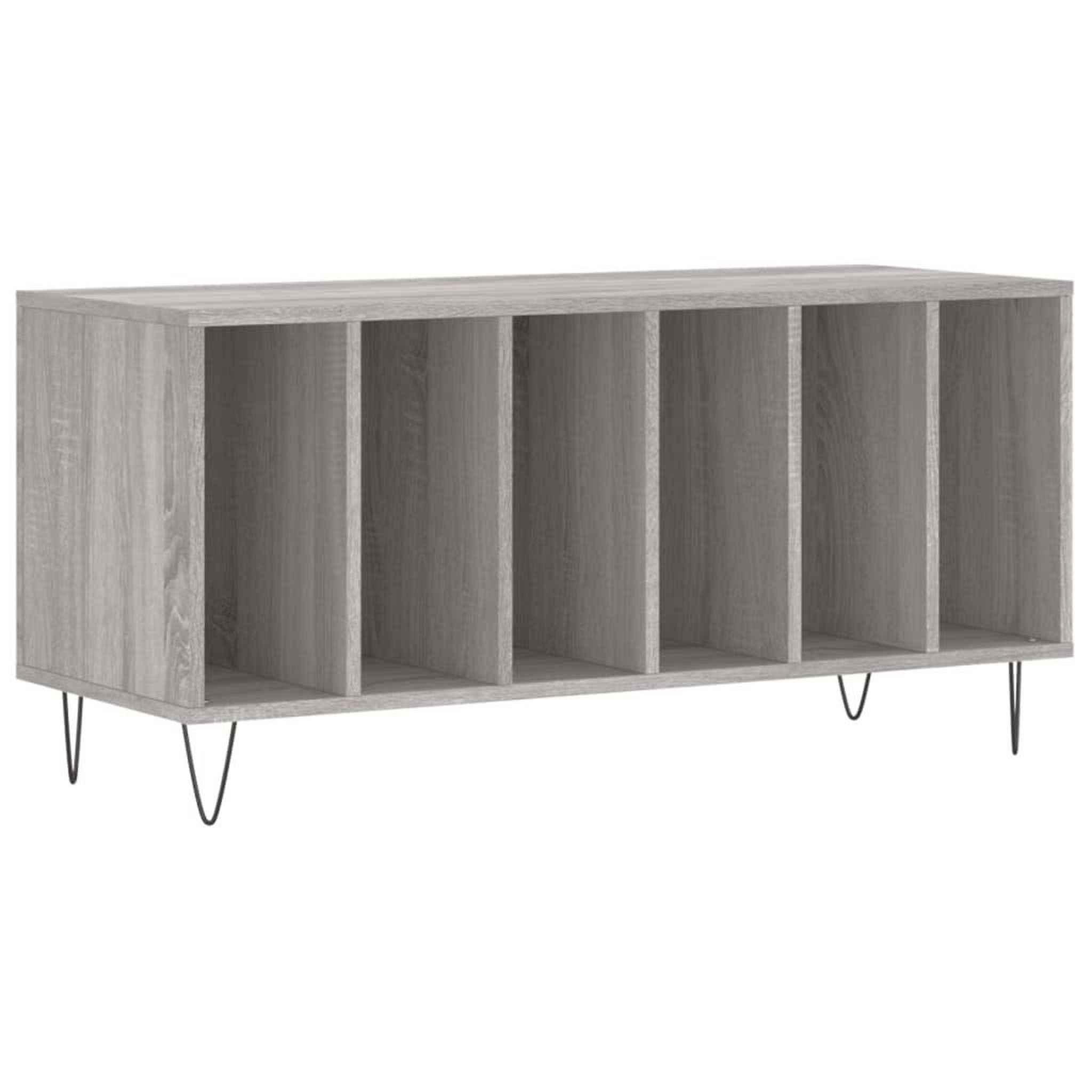 Voir la diapositive 2 : VIDAXL Armoire a disques sonoma gris 100x38x48 cm bois d'ingenierie