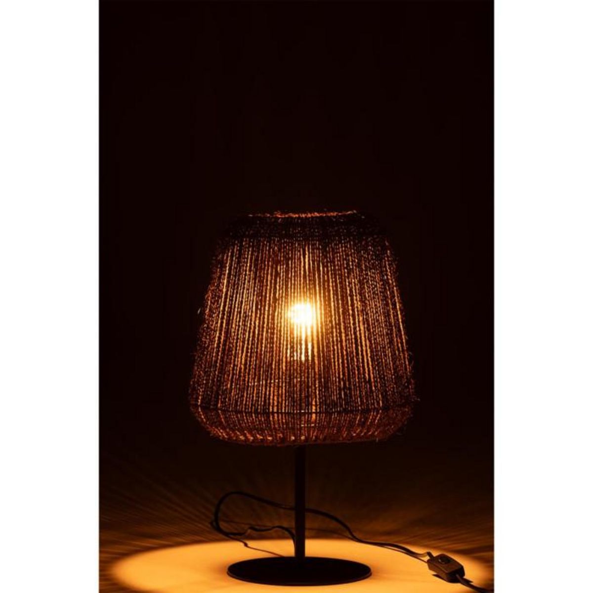 Paris Prix Lampe à Poser en Palmier  Trudy  45cm Marron