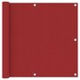 Voir la diapositive 1 : VIDAXL Ecran de balcon Rouge 90x400 cm Tissu Oxford