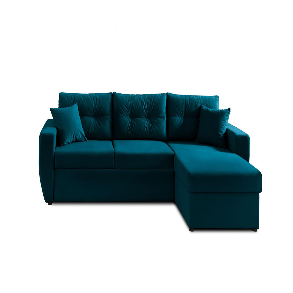 BEST MOBILIER Astoria - canapé d'angle réversible - convertible avec coffre - style contemporain- 4 places