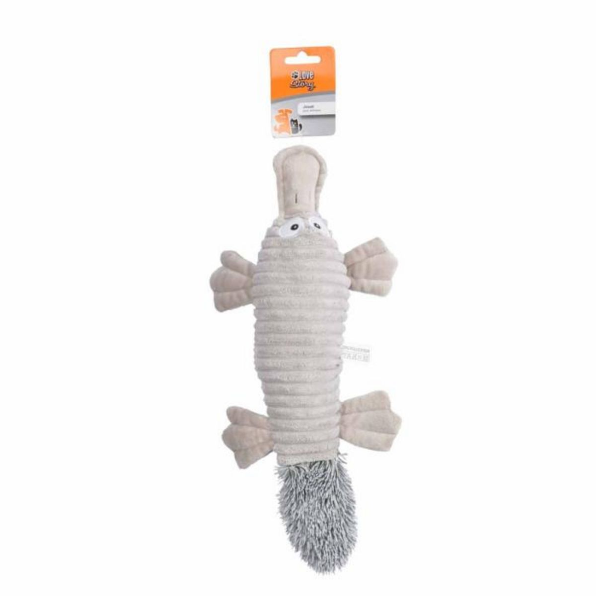 Paris Prix Peluche pour Chien  Ornithorynque  38cm Gris