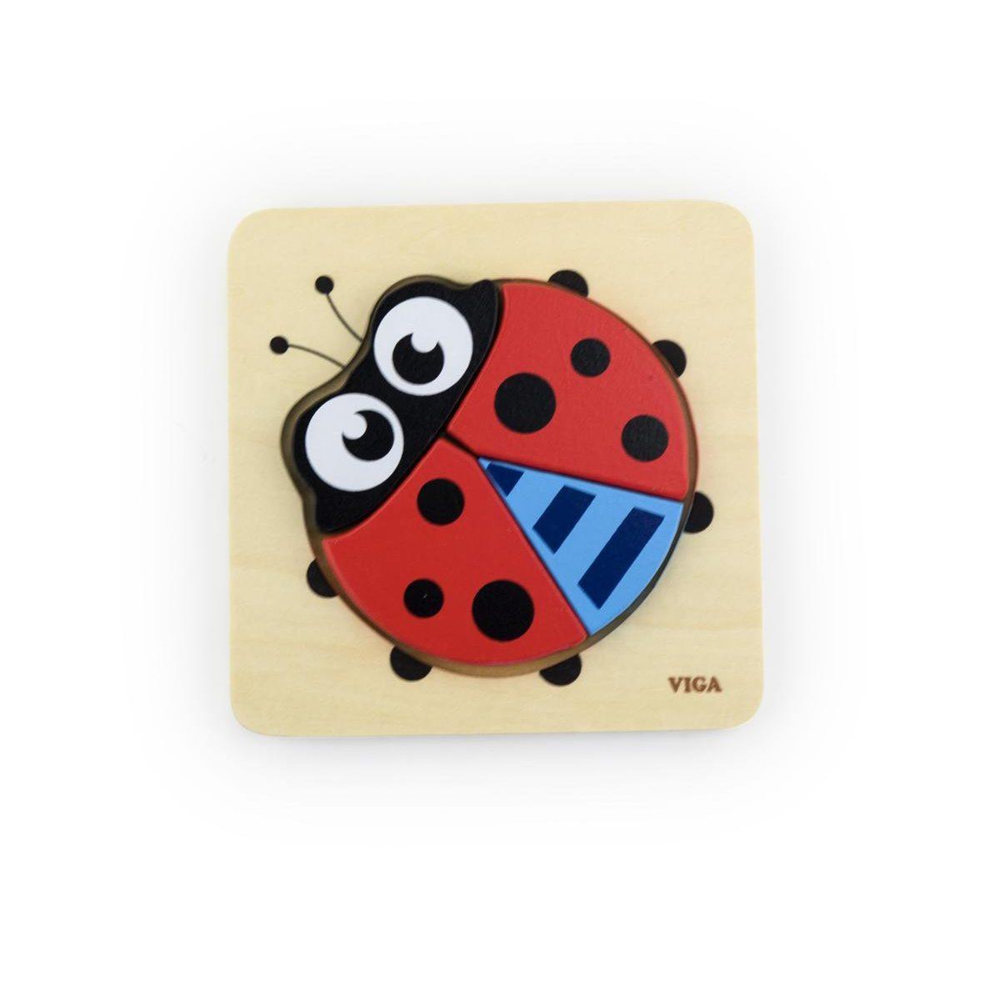 VIGA Puzzle pratique  50168 - coccinelle