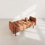 Voir la diapositive 6 : BEST MOBILIER Adam - canapé convertible clic-clac 2 places en tissu texturé