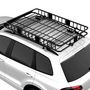Voir la diapositive 2 : HOMCOM Porte-bagage pour voiture - galerie de toit voiture - L. réglable 109-162 cm - charge max 100 Kg - métal noir