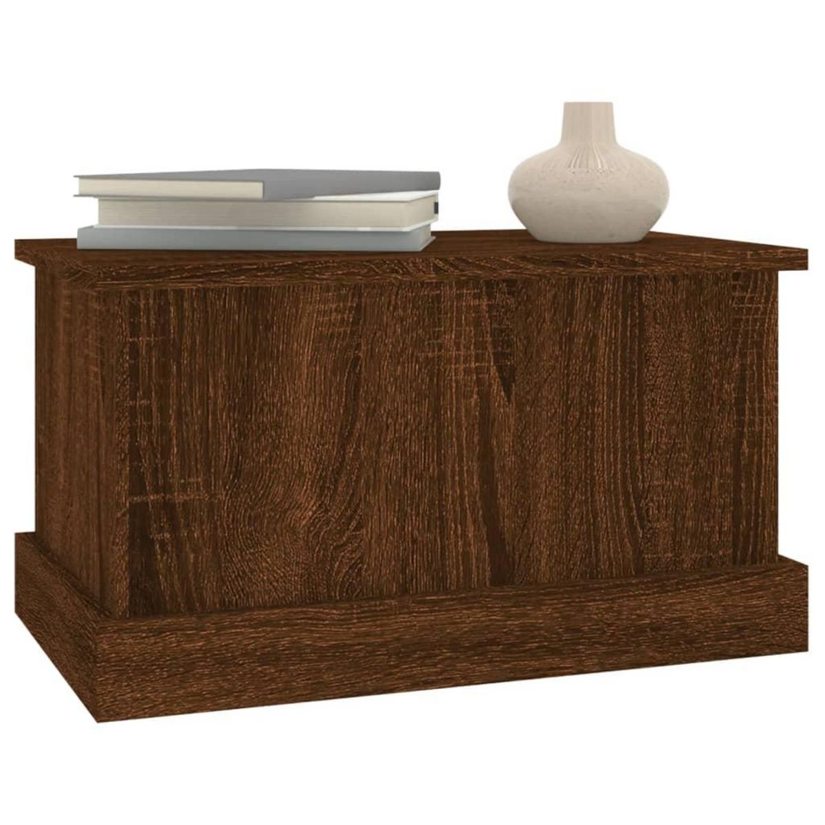 VIDAXL Boîte de rangement chene marron 50x30x28 cm bois d'ingenierie