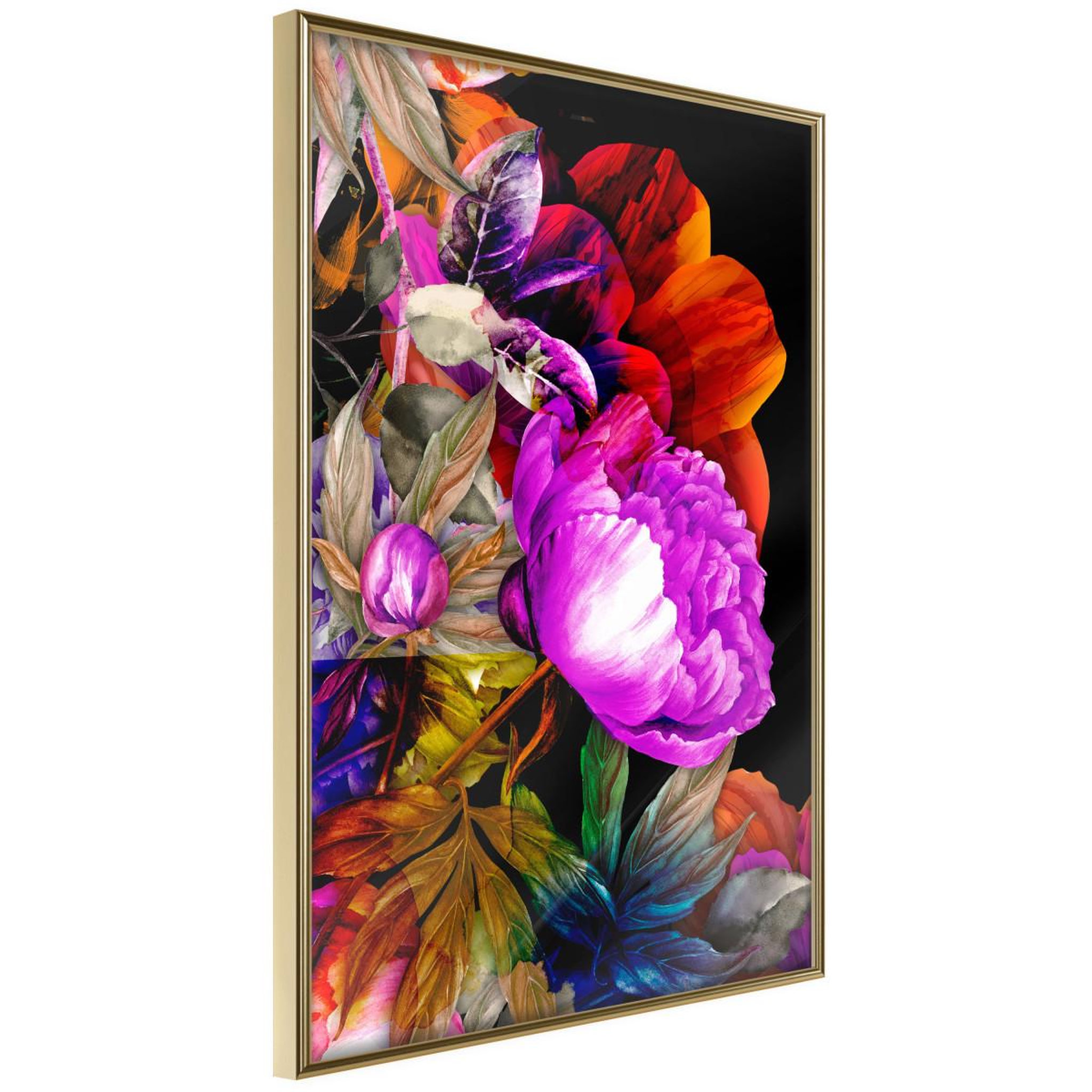 Voir la diapositive 1 : Paris Prix Affiche Murale Encadrée  Flower Sonata II