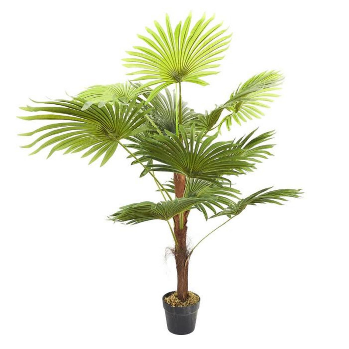 Paris Prix Plante Artificielle en Pot  Palmier  135cm Vert & Noir