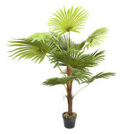 Paris Prix Plante Artificielle en Pot  Palmier  135cm Vert & Noir