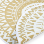 Voir la diapositive 3 : ID MARKET Tapis extérieur ROND naturel et blanc D.150 CM