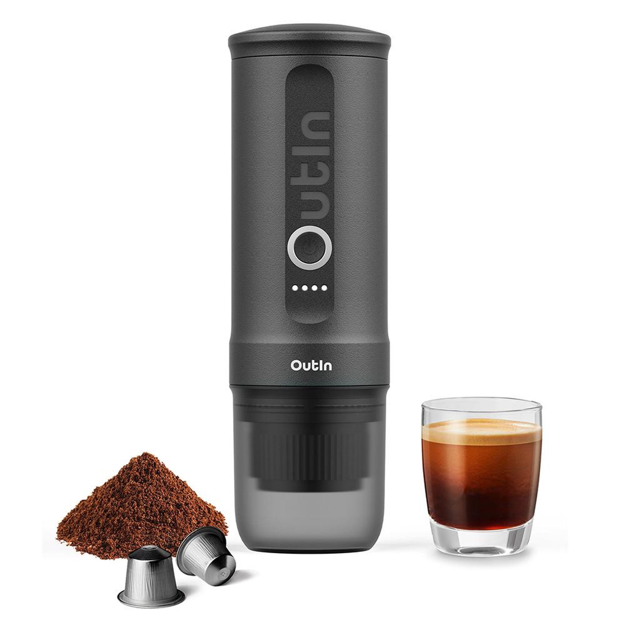 OUTIN Machine à expresso portable gris sidéral - otem-01-sg