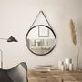 Voir la diapositive 6 : Paris Prix Miroir Rond  Barbier  51cm Noir