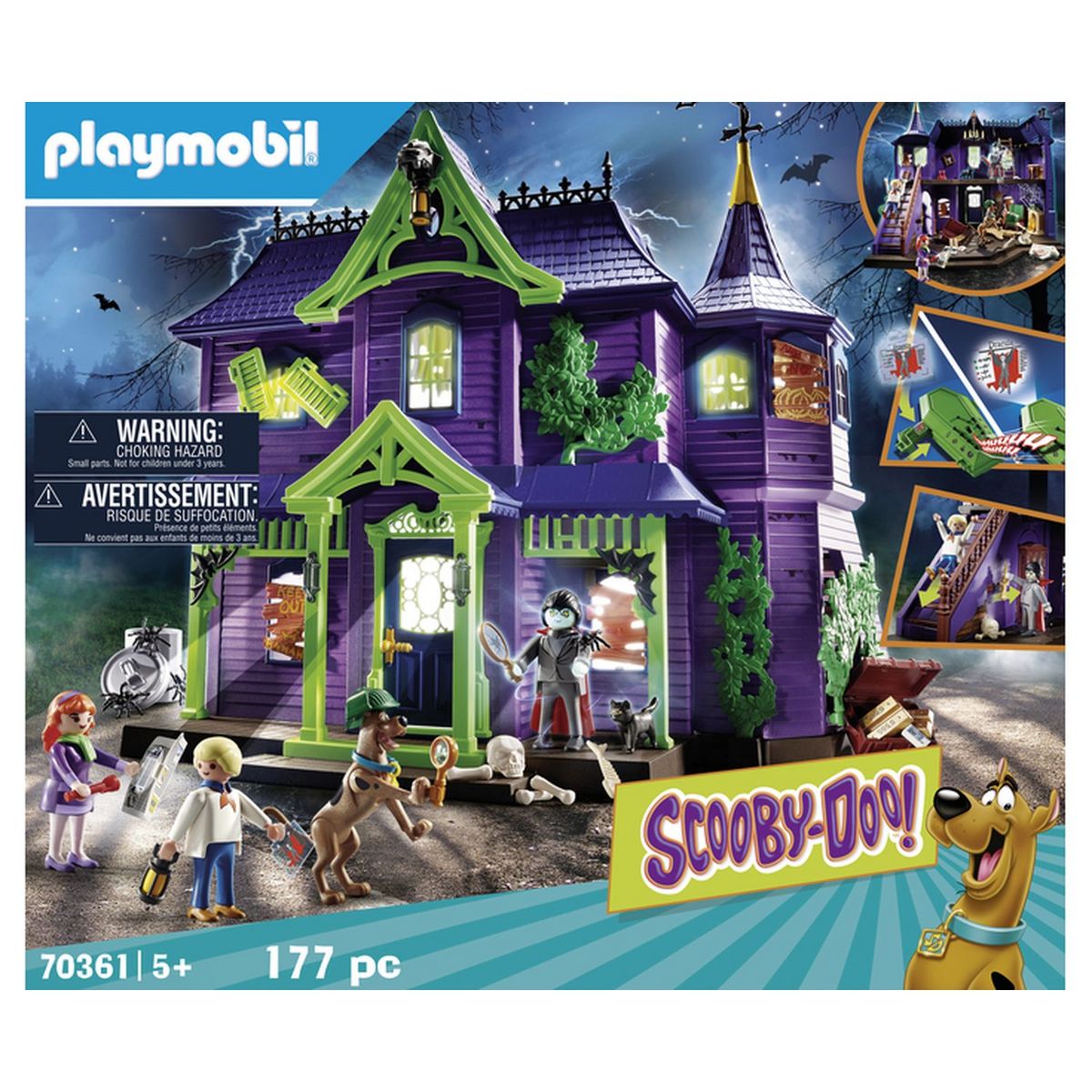 PLAYMOBIL PLAY 70361 - Scooby Doo! - Histoires dans le Manoir