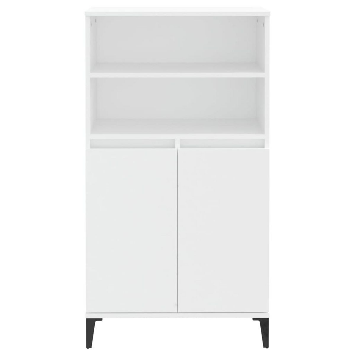 VIDAXL Buffet haut Blanc 60x36x110 cm Bois d'ingenierie