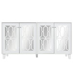 MERAX Buffet 4 porte(s) 0 tiroir(s) - 160 cm blanc mdf