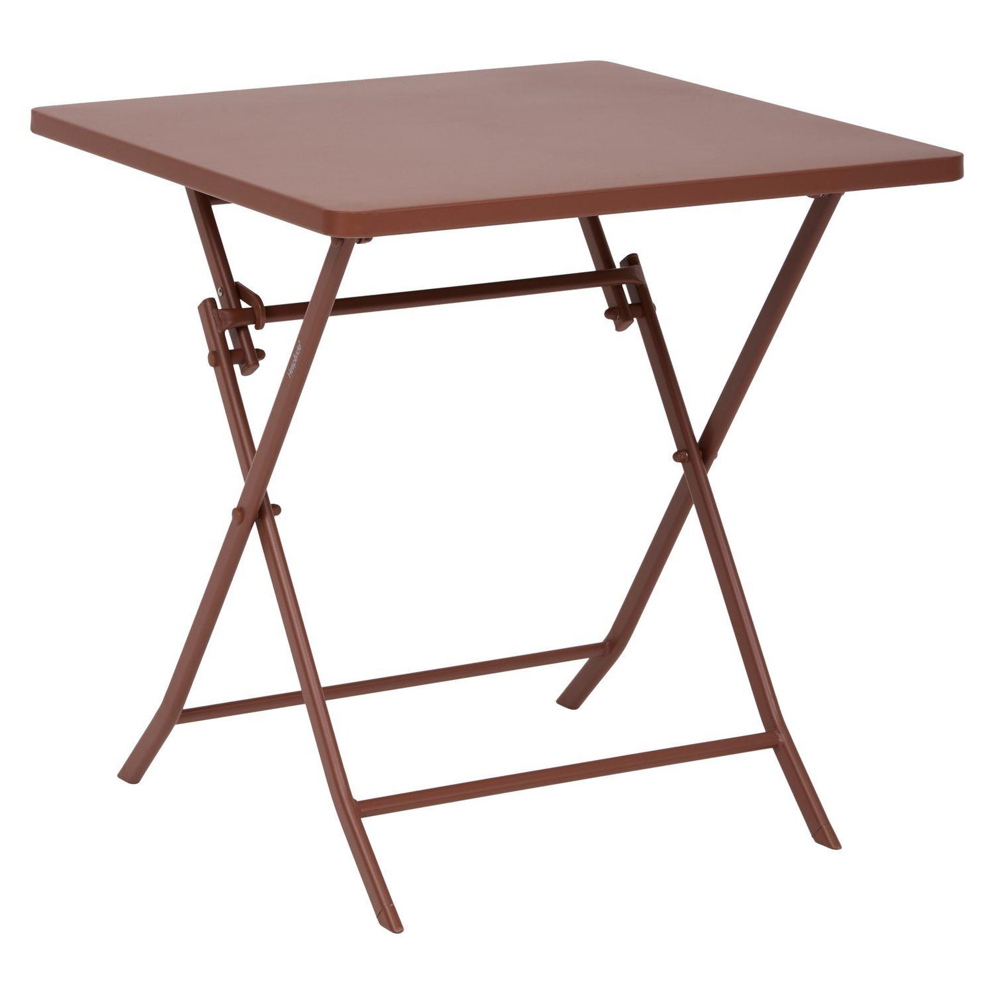 Voir la diapositive 1 : HESPERIDE Table de jardin pliante carrée 2 places greensboro