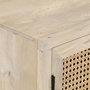 Voir la diapositive 5 : VIDAXL Buffet 60x35x70 cm Bois de manguier massif et canne naturelle