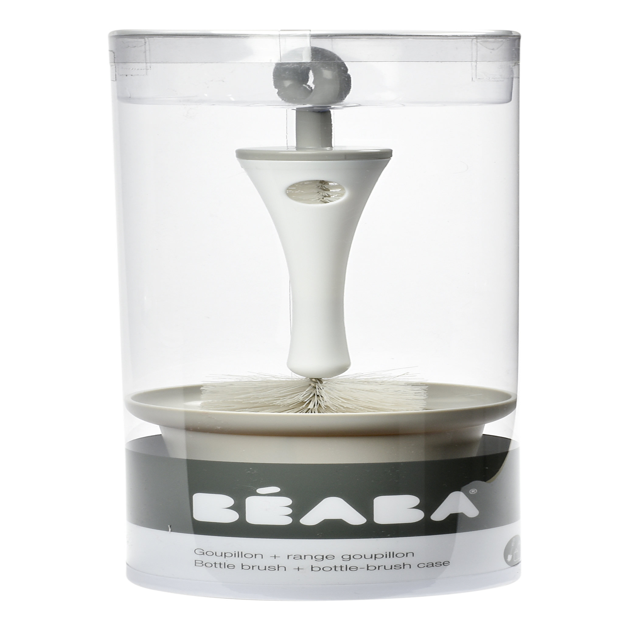 Voir la diapositive 2 : BEABA Goupillon 2 en 1 avec socle gris