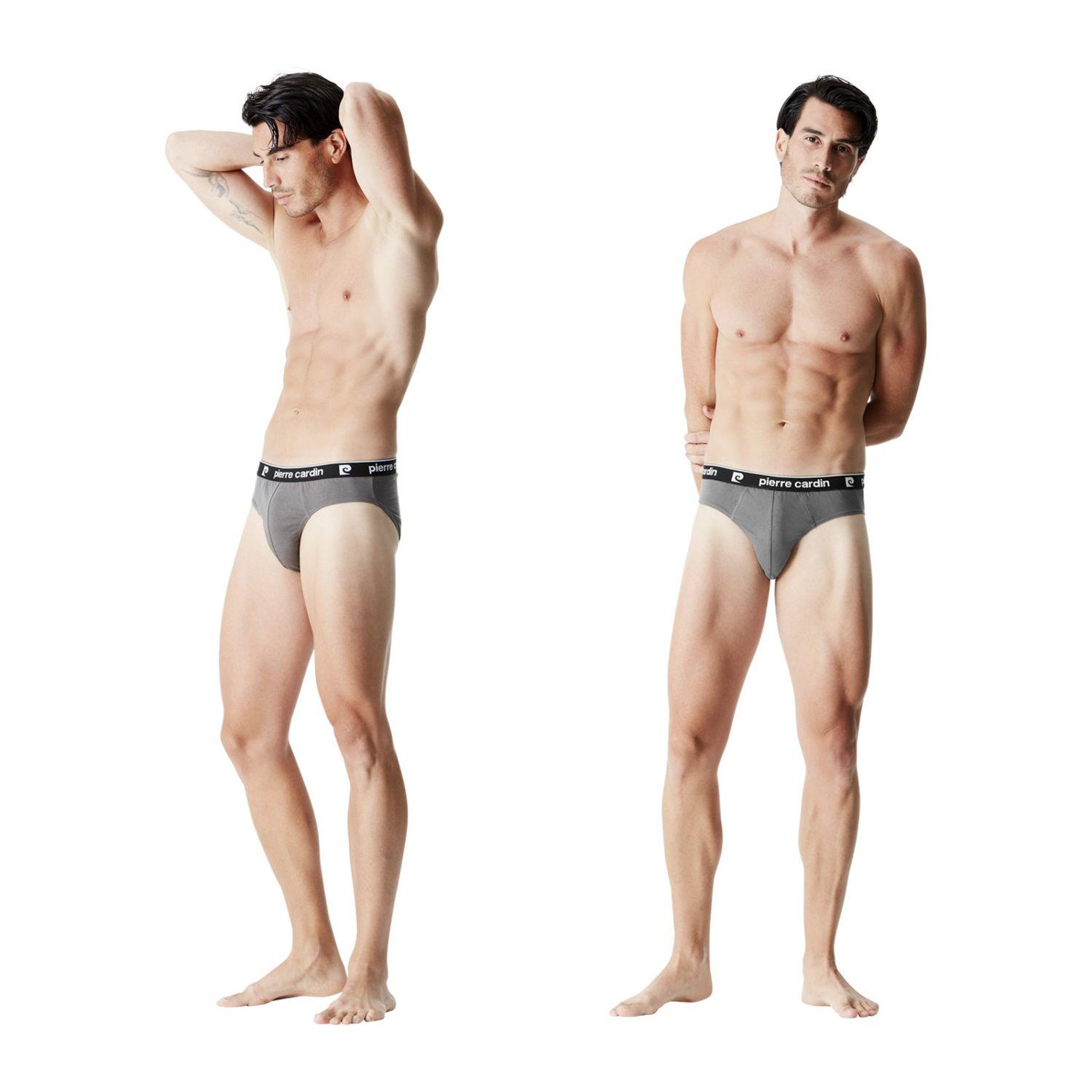 Voir la diapositive 4 : PIERRE CARDIN Lot de 4 Slips homme en coton