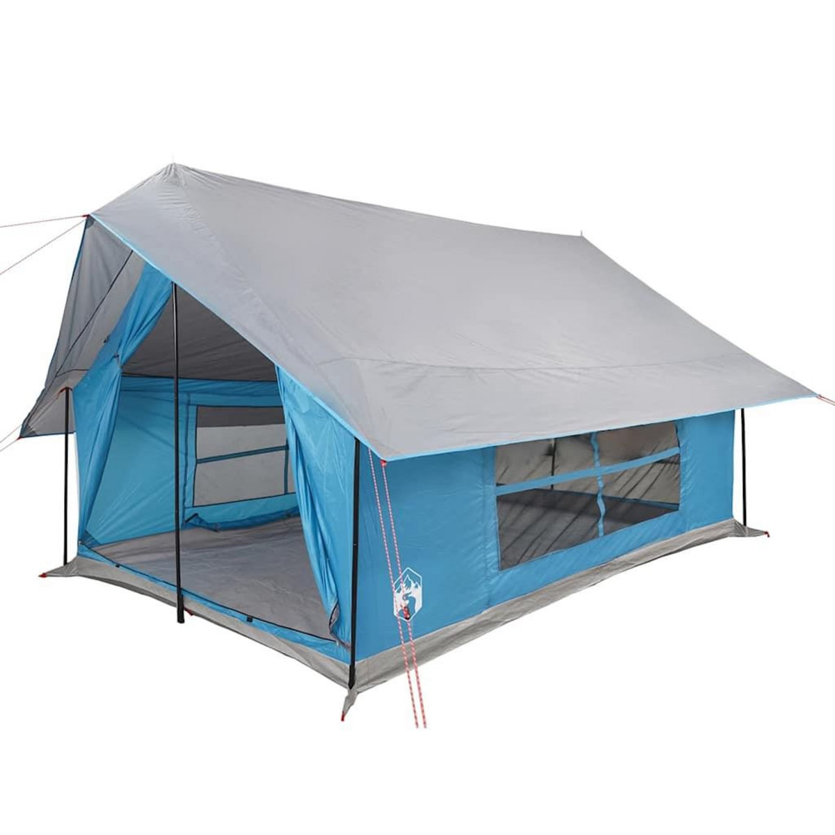 VIDAXL Tente de camping 5 personnes bleu impermeable