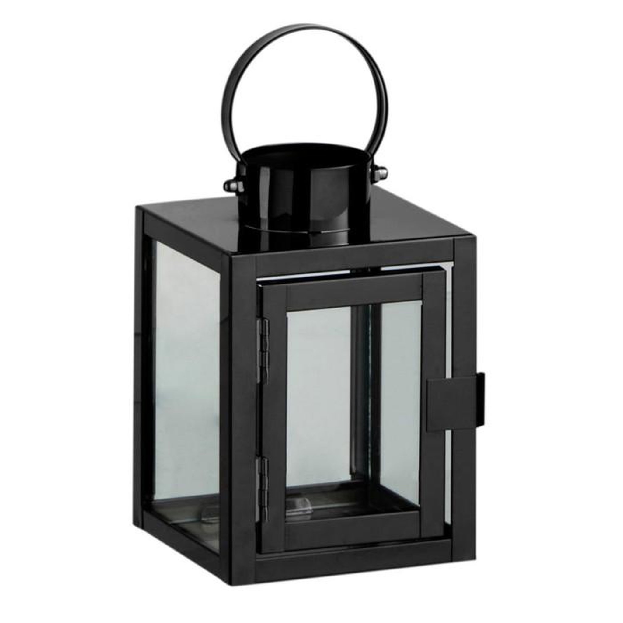 Voir la diapositive 1 : Paris Prix Lanterne Design Rectangulaire  Porta  15cm Noir
