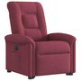 Voir la diapositive 5 : VIDAXL Fauteuil inclinable electrique rouge bordeaux tissu