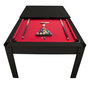 Voir la diapositive 1 : PLAY4FUN Billard Américain HARMONY 6Ft - 206,5 x 116,5 x 80 cm avec accessoires et plateau dînatoire - Couleur Noir