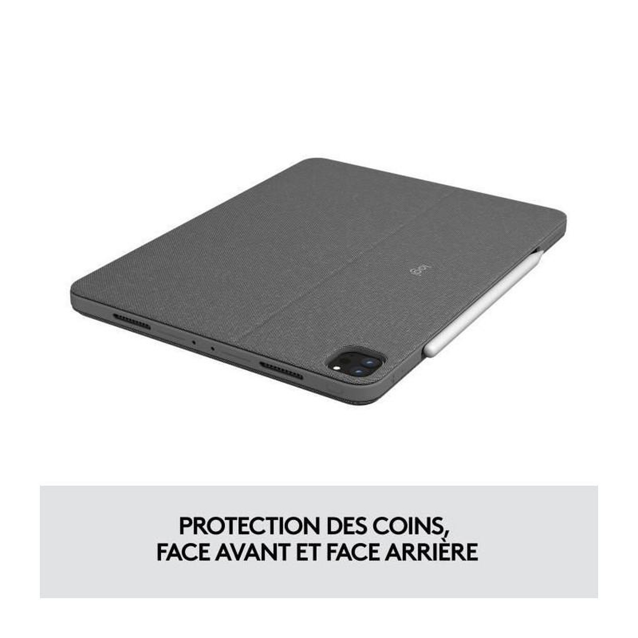 Voir la diapositive 3 : Logitech Clavier et etui - Tablette - Logitech - COMBO TOUCH IPAD PRO 11 - APPLE