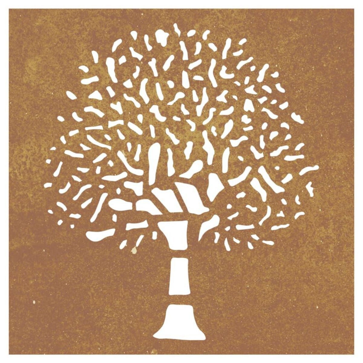 VIDAXL Decoration murale jardin 55x55 cm acier corten design d'arbre