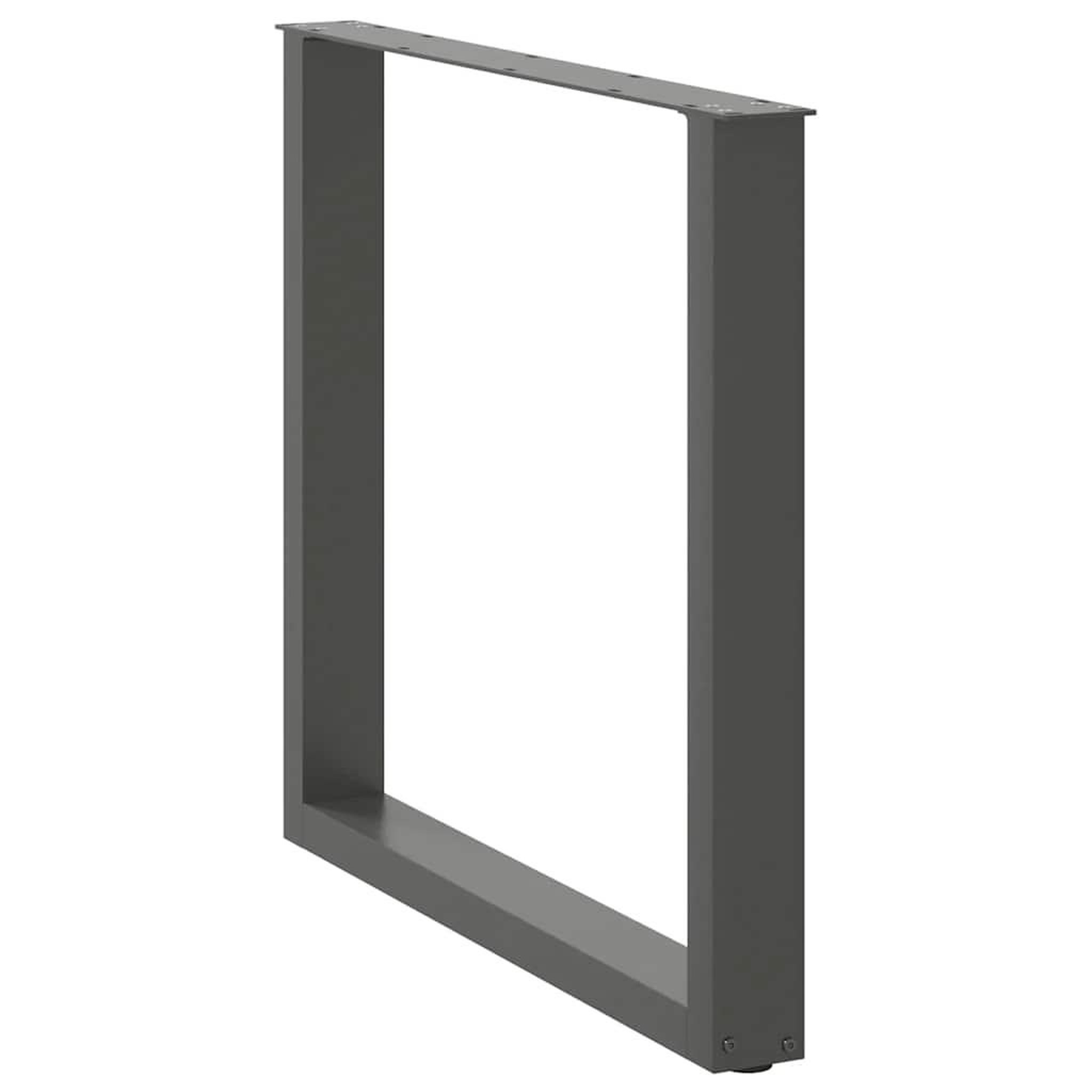 Voir la diapositive 4 : VIDAXL Pieds de table basse forme de U 3 pcs anthracite 90x(72-73) cm
