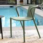 Voir la diapositive 5 : Paris Prix Lot de 2 Fauteuils de Jardin Empilables  Diego  72cm Vert Olive