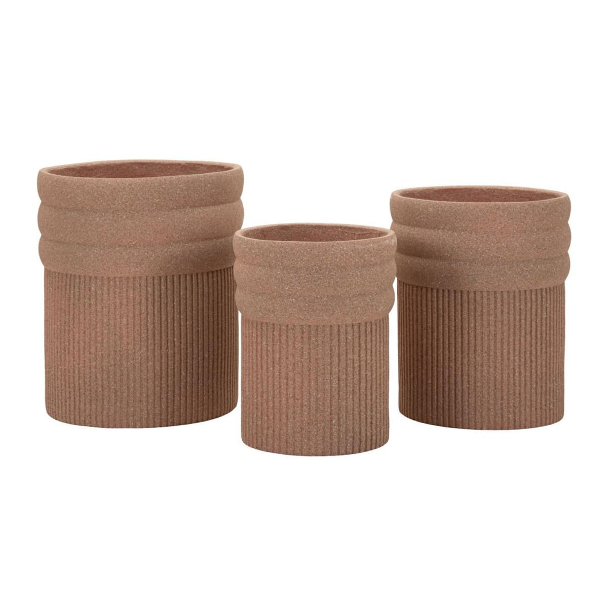 Paris Prix Lot de 3 Cache-Pots  Colombia  50cm Rouge