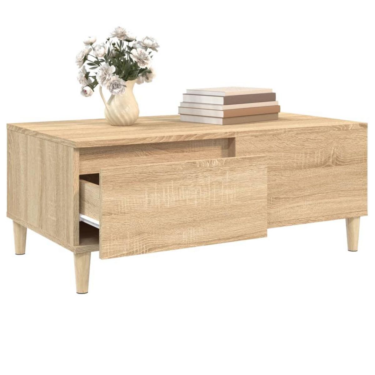 VIDAXL Table basse Chene sonoma 90x50x36,5 cm Bois d'ingenierie
