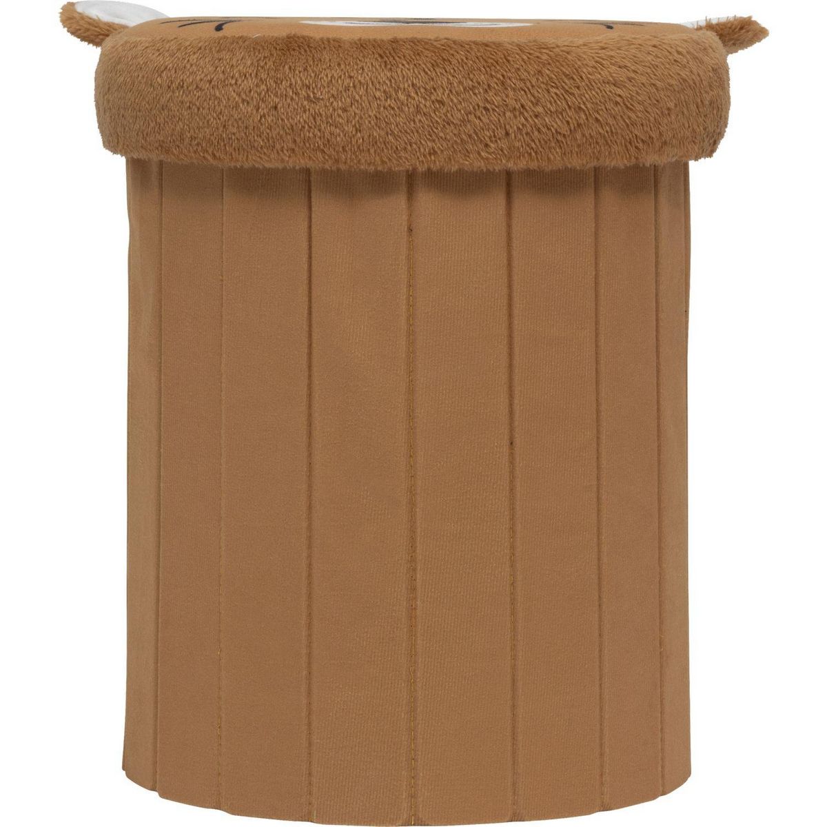 ATMOSPHERA Pouf-coffre enfant imprimé léopard ANOKI - Marron