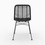 Voir la diapositive 3 : Rendez vous déco Lot de 2 chaises en rotin naturel et pieds en métal - Tamara