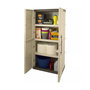 Voir la diapositive 2 : ART PLAST Armoire de rangement 2 portes 3 Etagères 70 x 39 x 165cm ARTPLAST