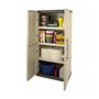 Voir la diapositive 2 : ART PLAST Armoire de rangement 2 portes 3 Etagères 70 x 39 x 165cm ARTPLAST